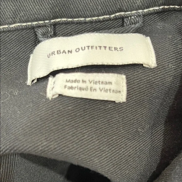 Urban Outfitters Contrast Stitch Button-Down Overshirt White Stitching - Picture 7 of 9